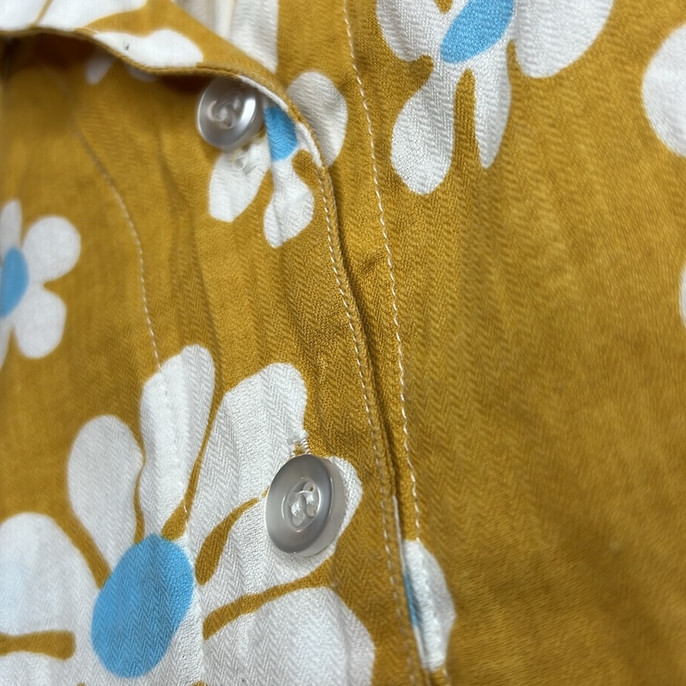 🎯Rare NWOT Big Bud Press "XL Lazy Daisy" Button Up Shirt Top Size Petite Unisex - Picture 5 of 13
